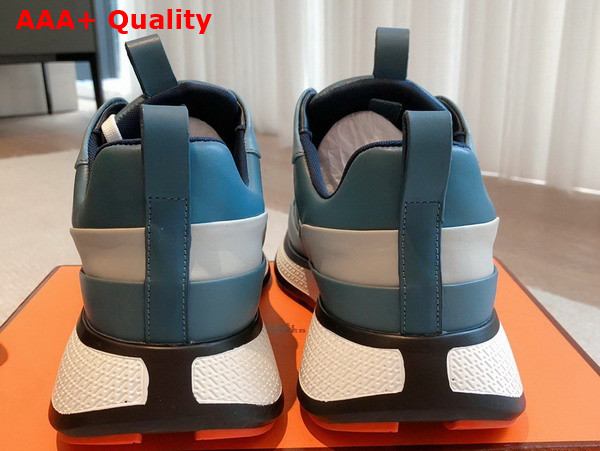 Hermes Heros Sneaker in Sky Blue Calfskin Replica