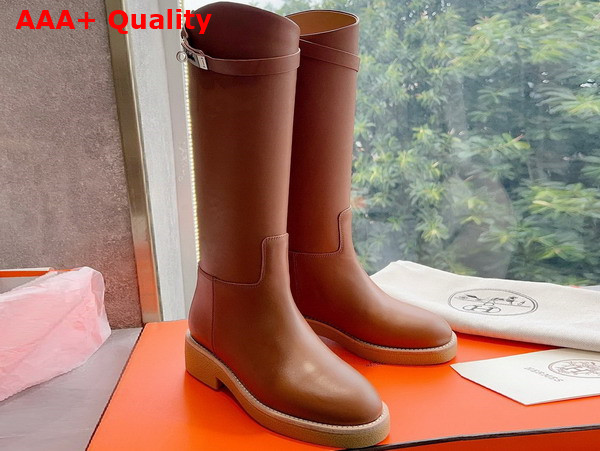 Hermes Honey Boot in Naturel Calfskin Replica