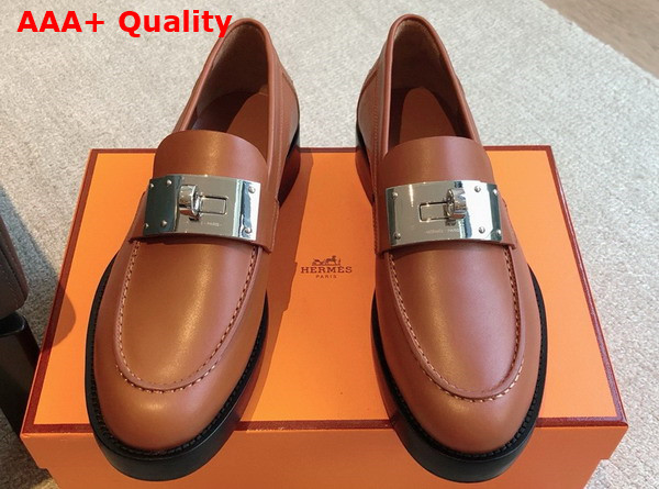 Hermes Hot Loafer in Naturel Calfskin Replica