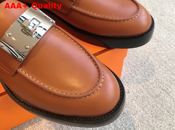 Hermes Hot Loafer in Naturel Calfskin Replica