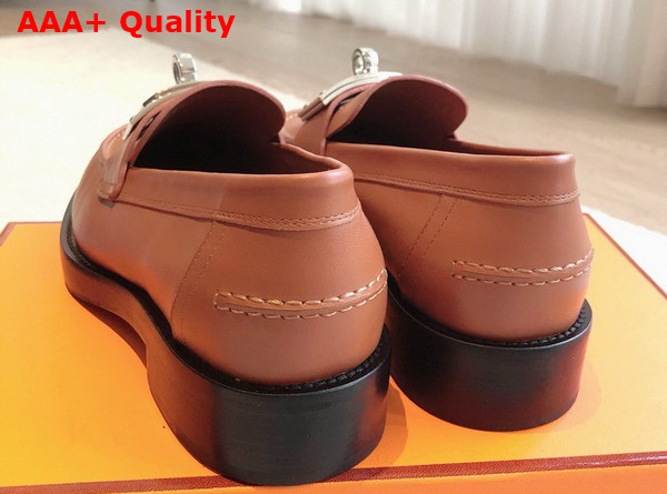 Hermes Hot Loafer in Naturel Calfskin Replica