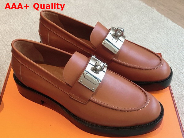 Hermes Hot Loafer in Naturel Calfskin Replica