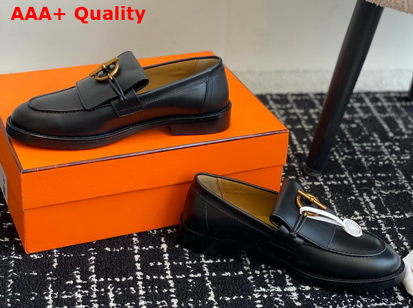 Hermes Impact Loafer Noir Calfskin Replica