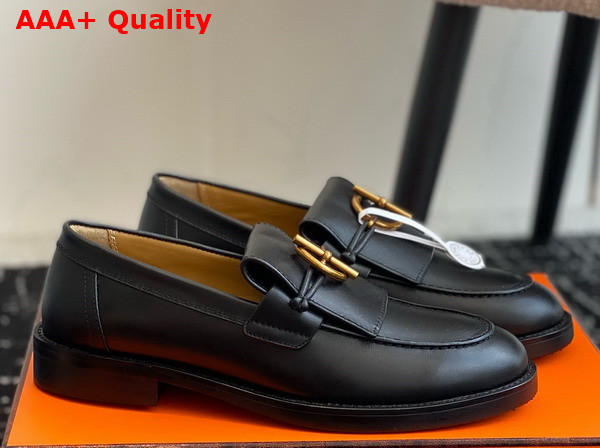 Hermes Impact Loafer Noir Calfskin Replica