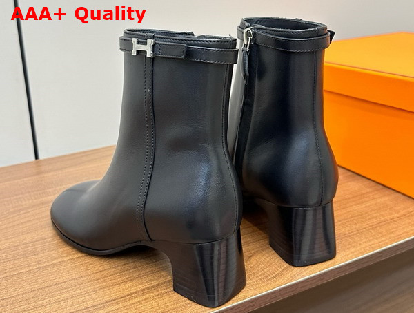 Hermes Imperial 50 Ankle Boot in Noir Goatskin Replica