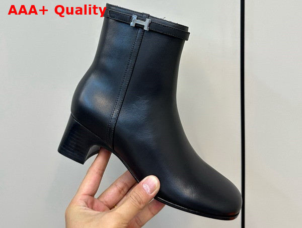 Hermes Imperial 50 Ankle Boot in Noir Goatskin Replica