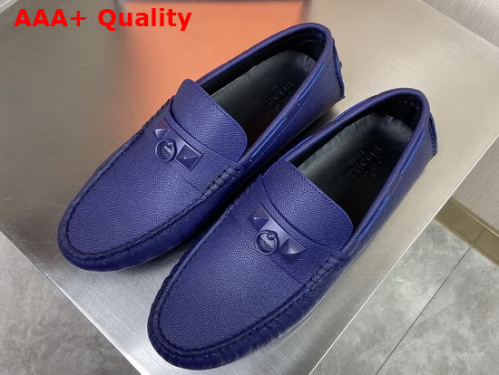 Hermes Irving Loafer in Navy Epsom Calfskin Replica