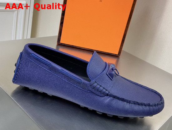 Hermes Irving Loafer in Navy Epsom Calfskin Replica