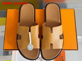 Hermes Izmir Sandal in Tan Epsom Calfskin Replica