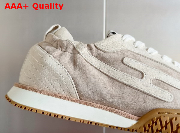 Hermes Jet Sneaker in Beige Esquisse Glaise Suede Goatskin Replica