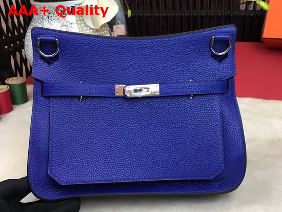 Hermes Jypsiere 28 Bag Electronic Blue Taurillon Clemence Leather Replica