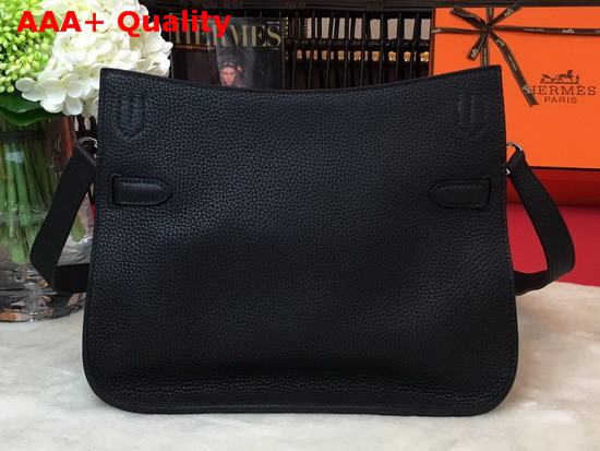 Hermes Jypsiere 28 Bag in Black Taurillon Clemence Leather Replica