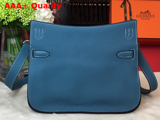 Hermes Jypsiere 28 Bag in Blue Taurillon Clemence Leather Replica