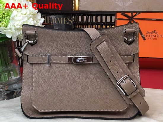 Hermes Jypsiere 28 Bag in Grey Taurillon Clemence Leather Replica