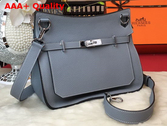 Hermes Jypsiere 28 Bag in Light Blue Taurillon Clemence Leather Replica