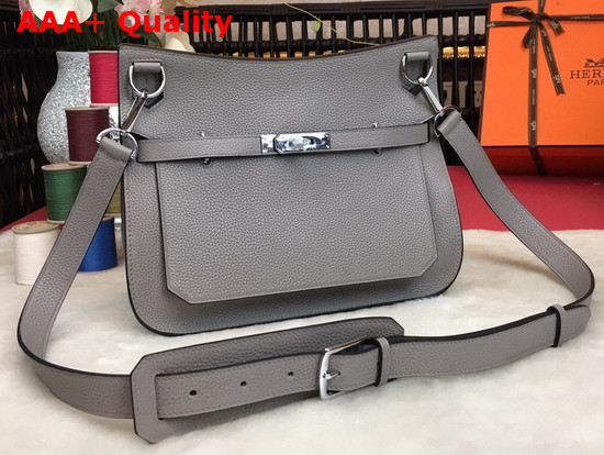 Hermes Jypsiere 28 Bag in Light Grey Taurillon Clemence Leather Replica