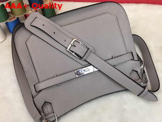 Hermes Jypsiere 28 Bag in Light Grey Taurillon Clemence Leather Replica