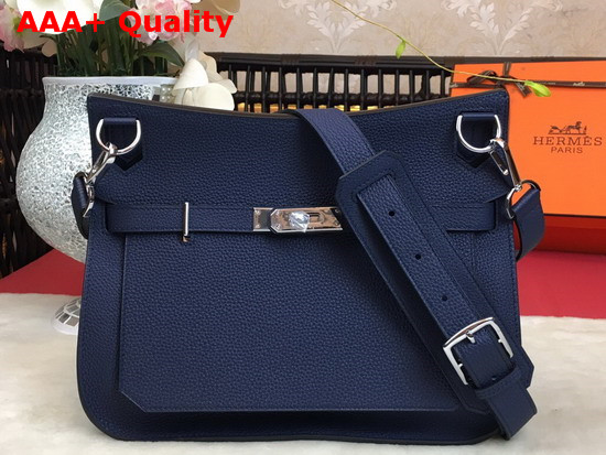 Hermes Jypsiere 28 Bag in Navy Blue Taurillon Clemence Leather Replica