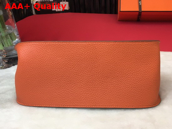 Hermes Jypsiere 28 Bag in Orange Taurillon Clemence Leather Replica