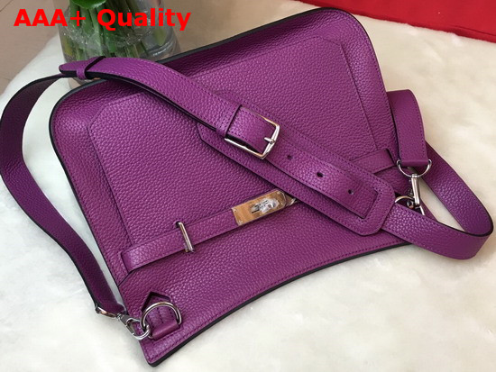 Hermes Jypsiere 28 Bag in Purple Taurillon Clemence Leather Replica