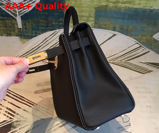 Hermes Kelly 25 in Black Togo Calfskin Replica