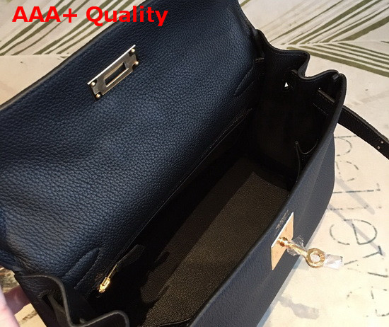 Hermes Kelly 25 in Black Togo Calfskin Replica