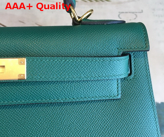 Hermes Kelly 25 in Emerald Green Epsom Calfskin Replica