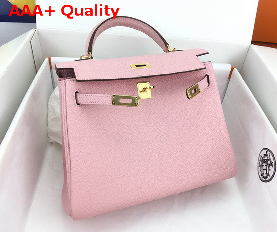 Hermes Kelly 25 in Light Pink Togo Calfskin Replica