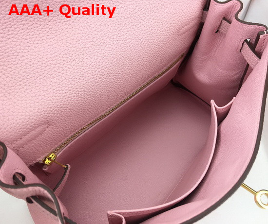 Hermes Kelly 25 in Light Pink Togo Calfskin Replica