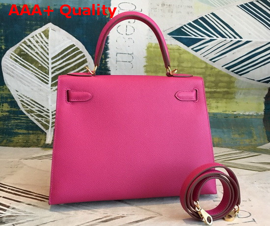 Hermes Kelly 25 in Pink Epsom Calfskin Replica