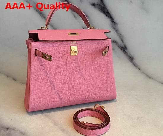 Hermes Kelly 25 in Pink Togo Calfskin Replica