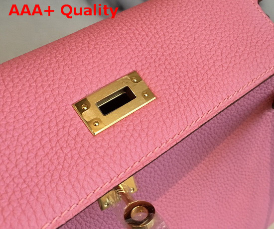 Hermes Kelly 25 in Pink Togo Calfskin Replica