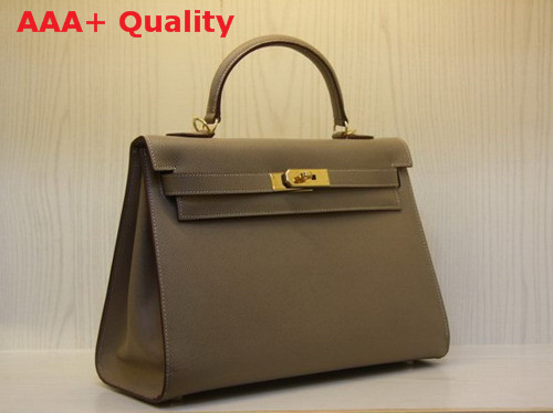 Hermes Kelly 32 Epson Leather Grey Replica