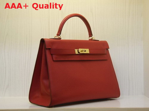 Hermes Kelly 32 Epson Leather Red Replica