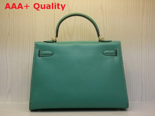 Hermes Kelly 32 Epson Leather Turquoise Replica