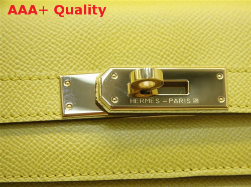 Hermes Kelly 32 Epson Leather Yellow Replica