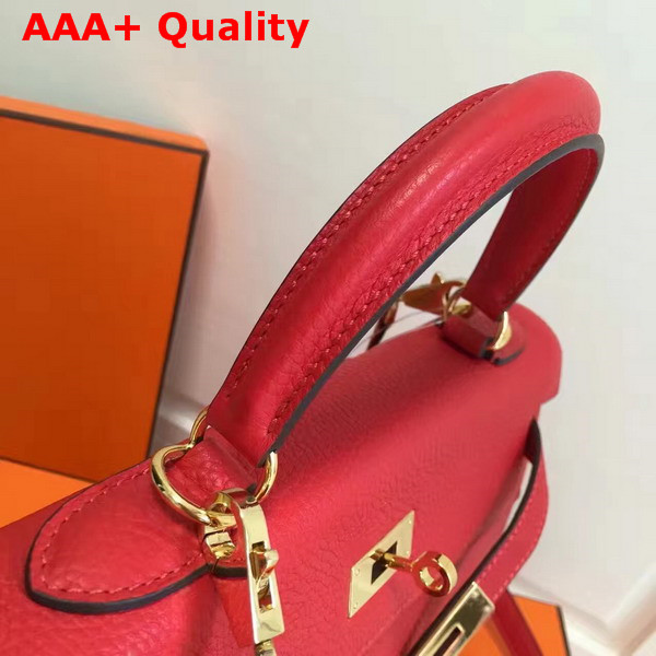 Hermes Kelly 32 Red Togo Leather Replica