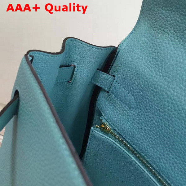 Hermes Kelly 32 Turquoise Togo Leather Replica