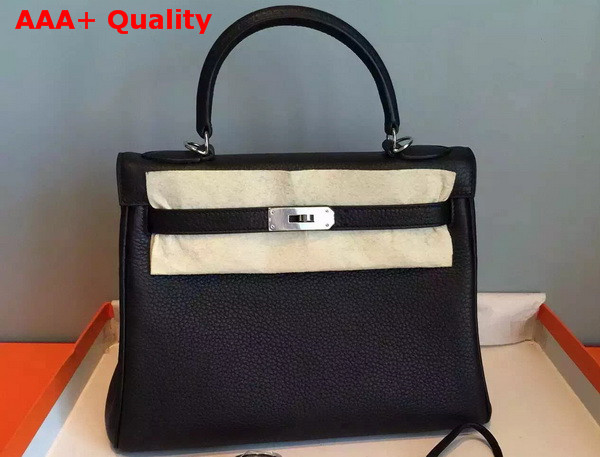 Hermes Kelly 32 in Black Original Leather Replica