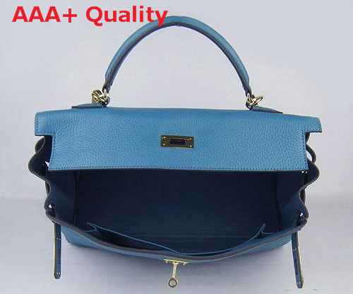 Hermes Kelly 35 Blue Gold Replica