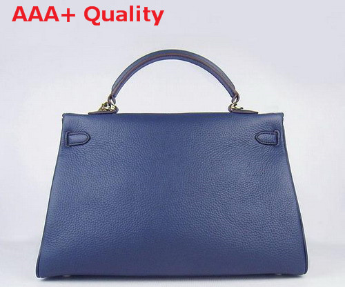 Hermes Kelly 35 Dark Blue Gold Replica