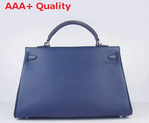 Hermes Kelly 35 Dark Blue Silver Replica