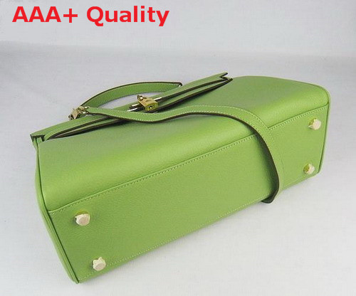 Hermes Fake Hermes Kelly 35 In Green Togo Leather Replica