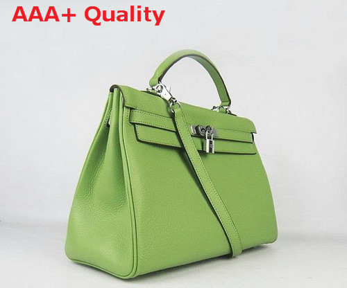 Hermes Kelly 35 Green Silver Replica