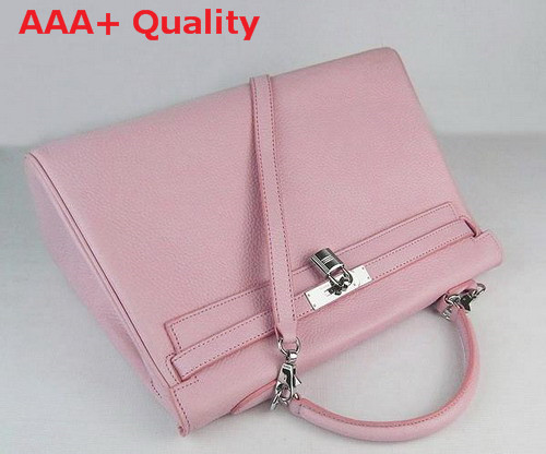 Hermes Fake Hermes Kelly 35 In Pink Real Leather Replica