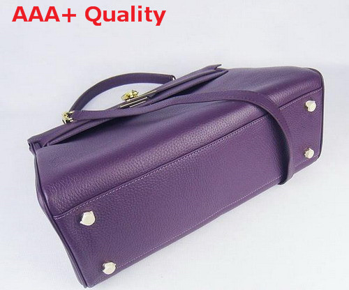 Hermes Kelly 35 In Purple Leather Replica