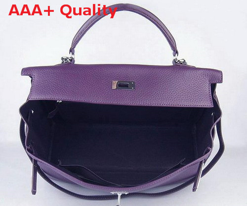 Hermes Kelly 35 Purple Silver Replica