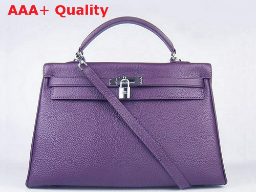 Hermes Kelly 35 Purple Silver Replica