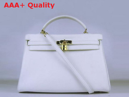 Hermes Kelly 35 White Gold Replica