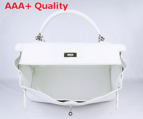 Hermes Kelly 35 White Silver Replica